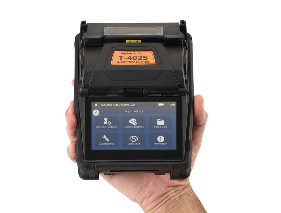 Sumitomo T-402S Fusion Splicer and FC-7LS Cleaver Kit - Active Clad Alignment